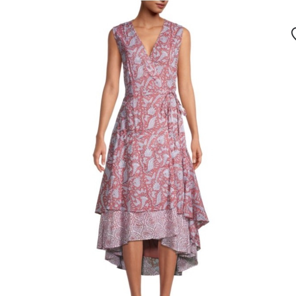 NWT Tuckernuck ROLLER RABBIT Fallen Leaves High-Low Dress Size M